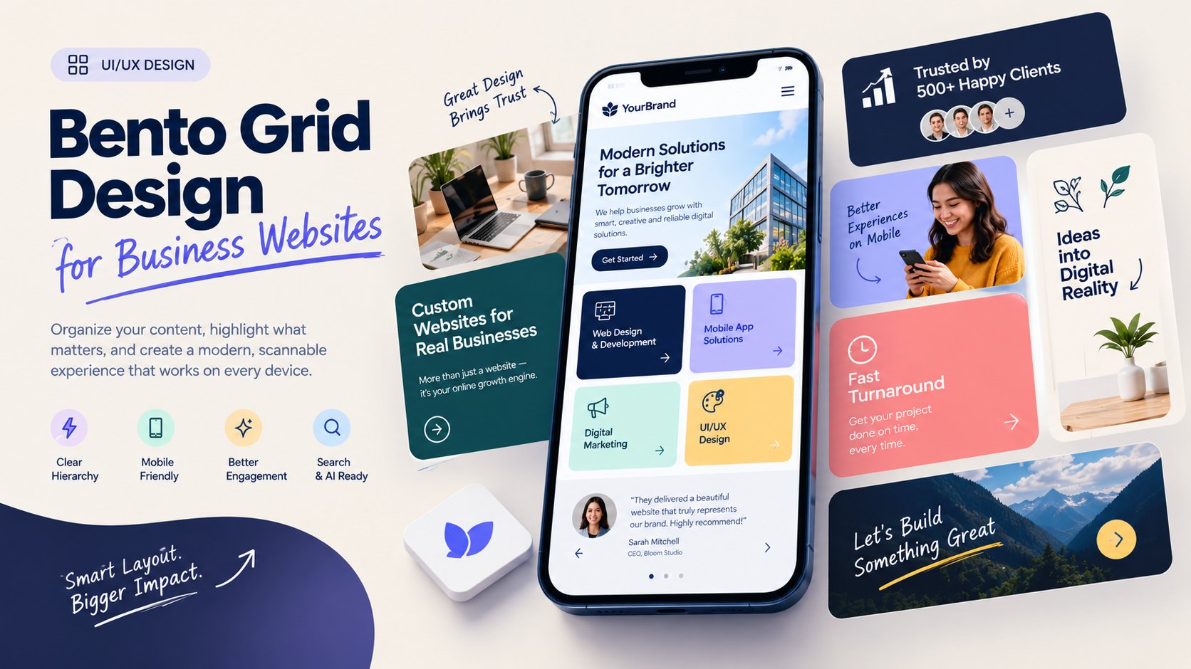 Bento Grid Layouts for Small Business Websites: A Practical 2026 Guide
